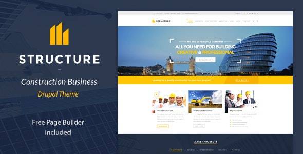 Structure Construction Drupal Theme