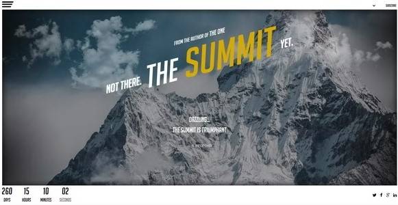 The Summit – Responsive Coming Soon Page