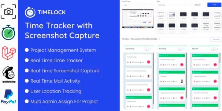 Timelock v1.5 – Project Management System With Screenshot Capture