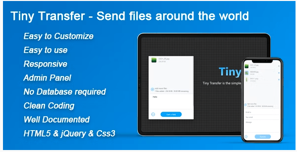 TinyTransfer Send files around the world