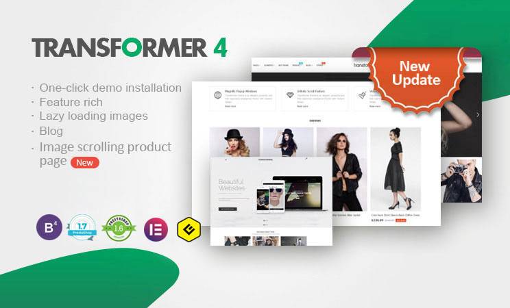 Transformer PrestaShop Theme v4.6.0 (PrestaShop 1.7) Download