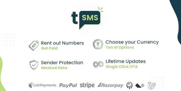 tSMS v2.5 – Temporary SMS Receiving System – SaaS – Rent out Numbers | Laravel