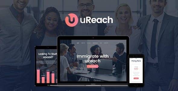 uReach v1.2.0 – Immigration & Relocation Law Consulting WordPress Theme