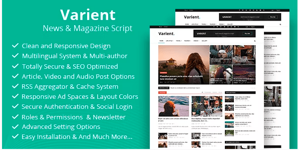 Varient v2.2 – News & Magazine Script (Updated)