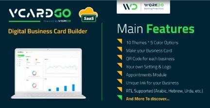 vCardGo SaaS v4.5 – Digital Business Card Builder (updated)