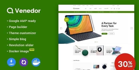 Venedor v3.4.0 – Prestashop AMP Theme (v1.7)