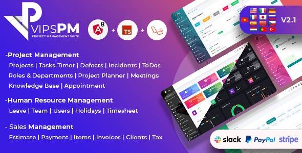 VipsPM – Project Management Suite v2.1 Php Script Download