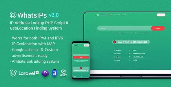 WhatsIPs v.2.5 IP Address Lookup PHP Script Download