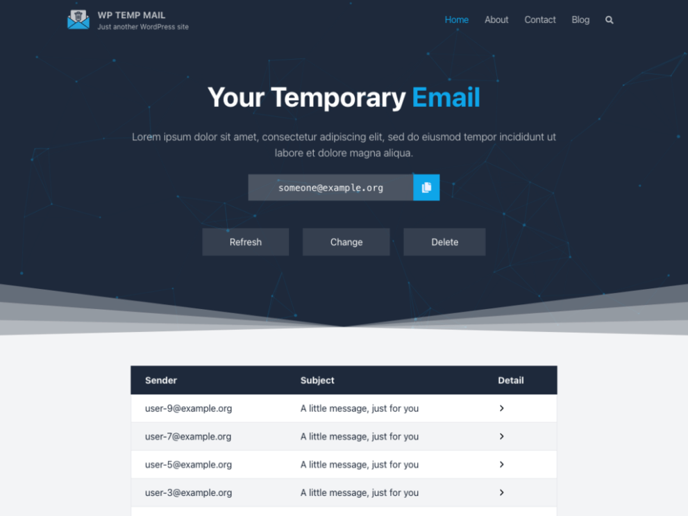 WP Temp Mail Professional 1.0.0 (Updated) WordPress Plugin Download