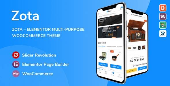 Zota v1.2.14 – Elementor Multi-Purpose WooCommerce Theme