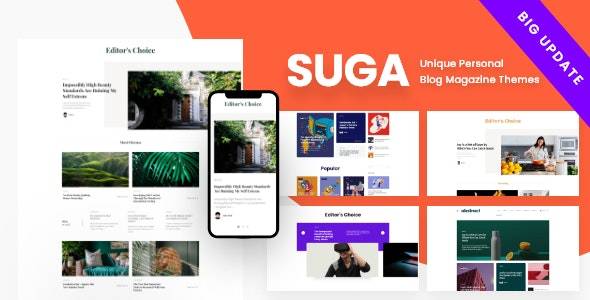 Suga v3.2 – Magazine and Blog WordPress Theme Download