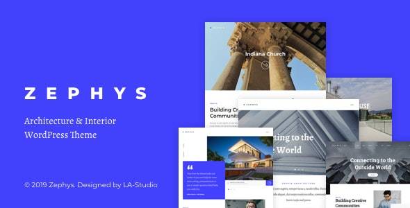 Zephys Architecture & Interior WordPress Theme v1.1.3 Download