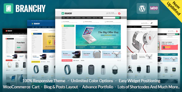 Branchy – WooCommerce Responsive WordPress Theme Download