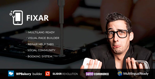 Fixar v1.4.2 – Phones & Computer Repair WordPress Theme Download