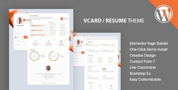 Kijat v1.1 – CV & Resume WordPress Theme Download