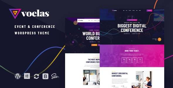 Voelas Event & Conference WordPress Theme v1.1.8 Download