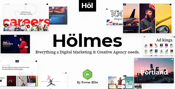 Holmes (Updated) v1.4 Digital Agency WordPress Theme Download