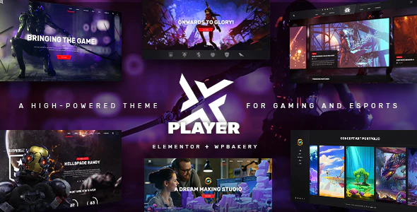 PlayerX v2.1 – High-powered Gaming and eSports WordPress Theme Download