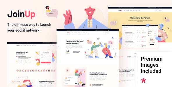 Join Up v.1.2 – BuddyPress Community WordPress Theme Download