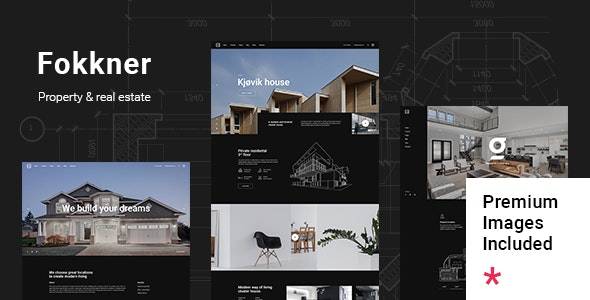 Fokkner – v1.0 Real Estate and Property WordPress Theme Download