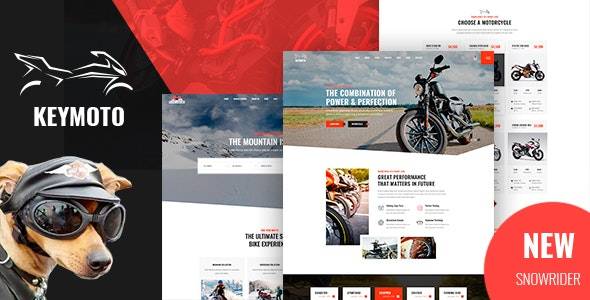 Keymoto Motorcycle Rental WordPress Theme v1.2.4 Download