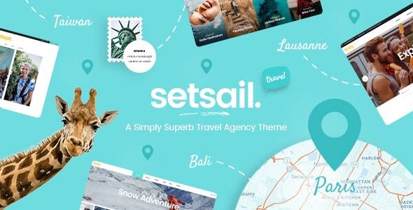 SetSail – v1.8 (Updated) Travel WordPress Theme Download