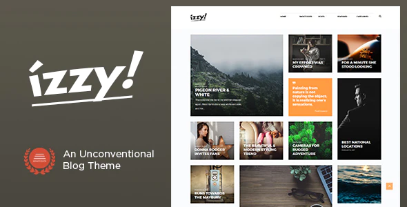 Izzy v1.4 – Unconventional Blog WordPress Theme Download