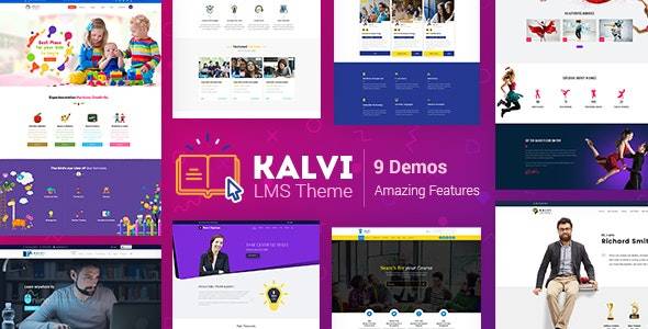 Kalvi v3.5 – LMS Education WordPress Theme Download