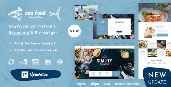 Pesce Seafood Restaurant WordPress Theme v.1.4 Download