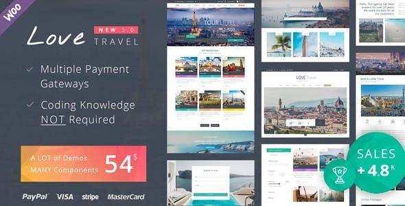 Love Travel Agency WordPress Theme v5.0 Download