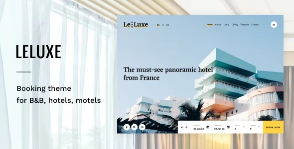 LeLuxe v.1.0.8 Hotel WordPress Theme Download