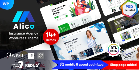 Alico v1.1.8 Insurance WordPress Theme Download