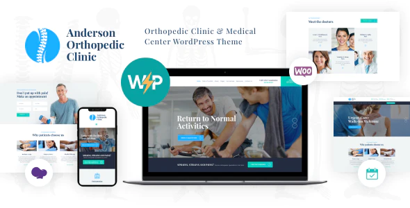 Anderson v.1.2.5 Orthopedic Clinic & Medical Center WordPress Theme Download