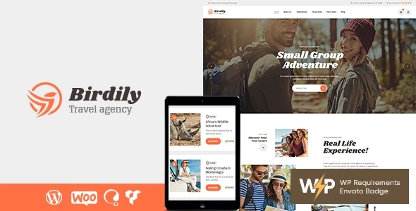 Birdily v1.0.8 Travel Agency & Tour Booking WordPress Theme Download