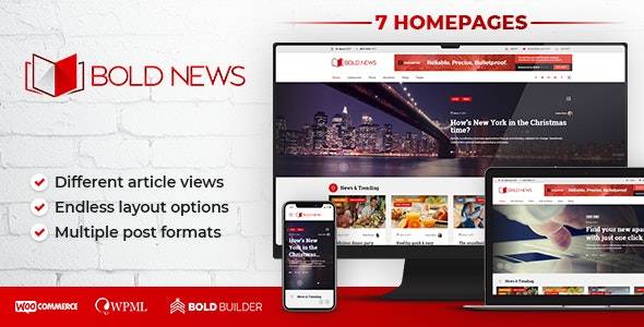 Bold News – v.1.5.0 Magazine & Newspaper WordPress Theme Download