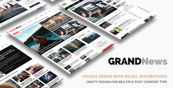 Grand News v3.4.3 – News WordPress Theme Download