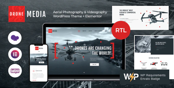 Drone Media v1.6.6 Aerial Photography & Videography WordPress Theme Download