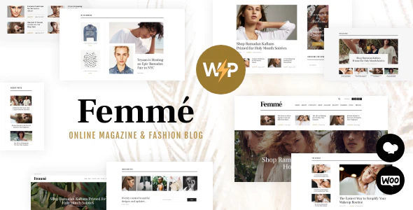 Femme v1.3.6 Magazine & Fashion Blog WordPress Theme Download