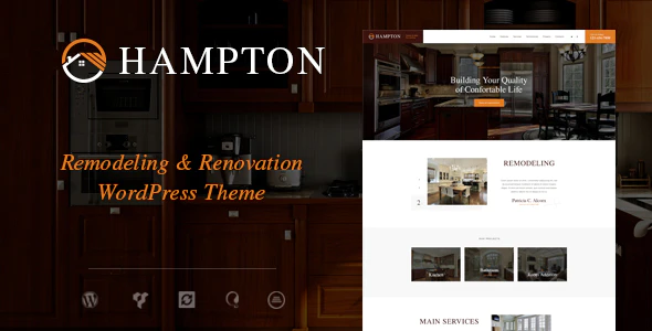 Hampton v1.2.0 – Home Design and House Renovation WordPress Theme Download