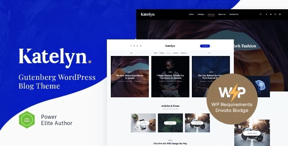 Katelyn v1.0.9 Creative Gutenberg Blog WordPress Theme Download