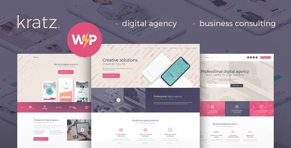 Kratz v1.0.8 – Digital Agency Marketing and SEO WordPress Theme Download