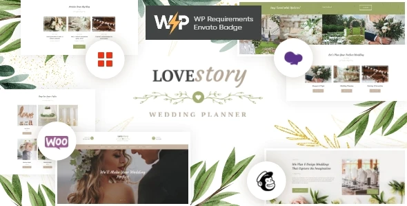 Love Story v1.3.6 – Beautiful Wedding and Event Planner WordPress Theme Download