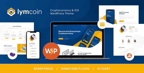 Lymcoinv1.3.7 – Cryptocurrency & ICO WordPress Theme Download