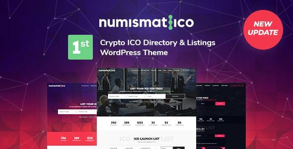 Numismatico Cryptocurrency Directory & Listings WordPress Theme v.1.9 Download