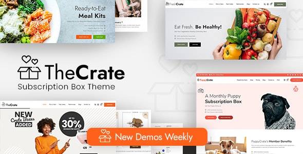 TheCrate v1.5 – WooCommerce Subscription Box WordPress Theme Download