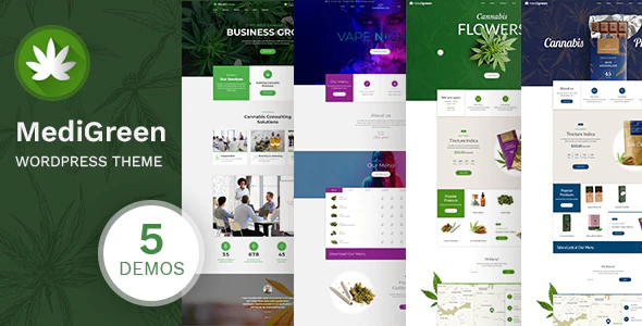 MediGreen v1.2.1  Medical Marijuana & Dispensary WordPress Theme Download