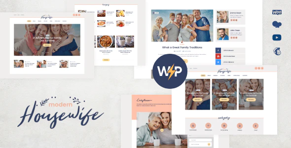 Modern Housewife v1.0.9 Women & Family WordPress Blog Theme Download