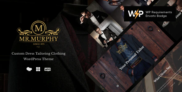 Mr. Murphy v1.2.8 Custom Dress Tailoring Clothing WordPress Theme Download