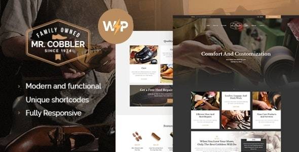 Mr. Cobbler v1.1.9 Custom Shoemaking & Footwear Repairs WordPress Theme Download