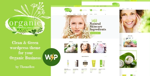 Organic Beauty Store & Natural Cosmetics WordPress Theme v1.4.5 Download